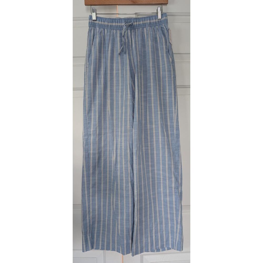 Auden Striped Poplin Lounge Pajama Pants NEW! - Picture 2 of 9